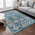 thumbnail image 3 of Well Woven Carson Agra Medallion Persian Vintage Bohemian Blue Area Rug 8x11 (7'10" x 9'10"), 3 of 6