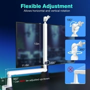 FIFINE Low Profile Microphone Boom Arm Stand with 1/4 3/8 5/8 Screws for Record/Stream/Game-BM88W