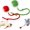 Green/Red, variant on Celery Pets Cat Toy Ball, Celery Pets, Smart Interactive Cat Toy Ball, Cat Toy Speedy Tail 2.0, Automatic Interactive Dog Toy Moving Ball (2*Grey)