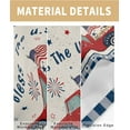 thumbnail image 5 of 4th of July Tablecloth US Flag Table Cloth for Rectangle Tables 60x102 inch Truck Stars Buffalo Check Patriotic Table Covers Waterproof Table Cloth for Holiday Party, Memorial, Independence Day, 5 of 5
