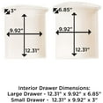 thumbnail image 4 of Homz Clear Plastic 4 Drawer Medium Home Storage Container Tower w/Wheels, 4 of 12