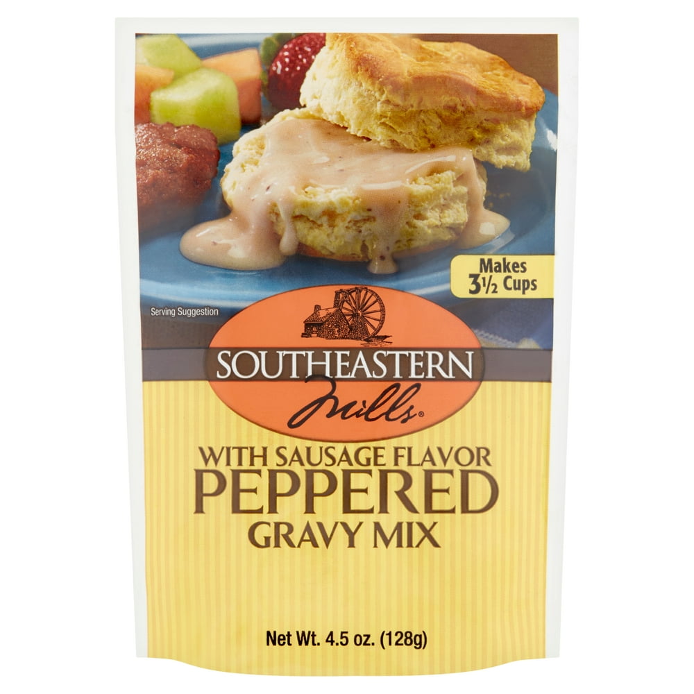 Southeastern Mills Peppered Gravy Mix with Sausage Flavor, 4.5 oz