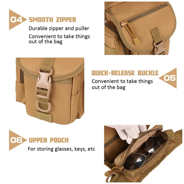 Drop Leg Bag Waterproof Thigh Waist Packs Pouch for Traveling Hiking Cycling Camping Walmart