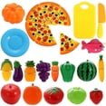 thumbnail image 1 of Juego de Rol YONGSHENG 24 Piezas de Plástico para Cortar Frutas Verduras Pizza Colorido, 1 of 4