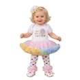 thumbnail image 2 of shoper Easter Baby Girl Party Dress Cute Cartoon Embroidered Egg Short Sleeve Romper Skirt Set with Hair Bow, Girls Summer Outfits White, 2 of 6