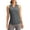 Gray, variant on Jesscasday Women's Sleeveless Shirt Quick Drying Golf Shirt Breathable Sports Training Tanks Top with Collar V-Neck Top
