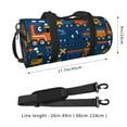 thumbnail image 4 of KLL Funny Steam Train Duffle Bag For Men Women Sport Gym Fitness Tote Travel Training Workout Basketball Football Weekender, 4 of 8
