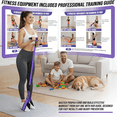 thumbnail image 2 of Pedal Resistance Band with Handles, Adjustable Foot Pedal Exercise Band for Full Body Workout, Sit Up Pull Rope for Abs, Arms, Legs, Waist, Home Gym Fitness Equipment, 2 of 7