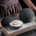 thumbnail image 3 of Japanese Planet Volcanic Stone Artistic Conception Dish Pendulum Seafood Sushi Sashimi Ice Plate Smoke Plate Hotel Tableware (S), 3 of 6