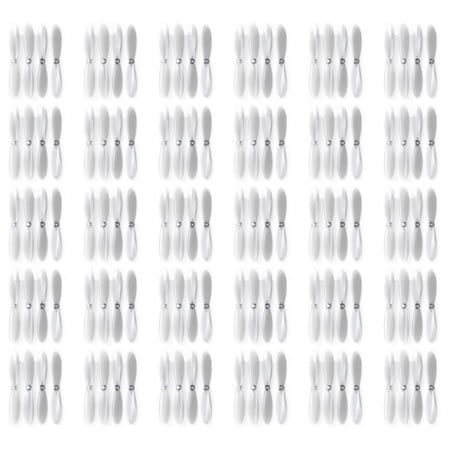 HobbyFlip Clear Propeller Blades Props Transparent Propellers Compatible with Hubsan X4 H107 30 Pack