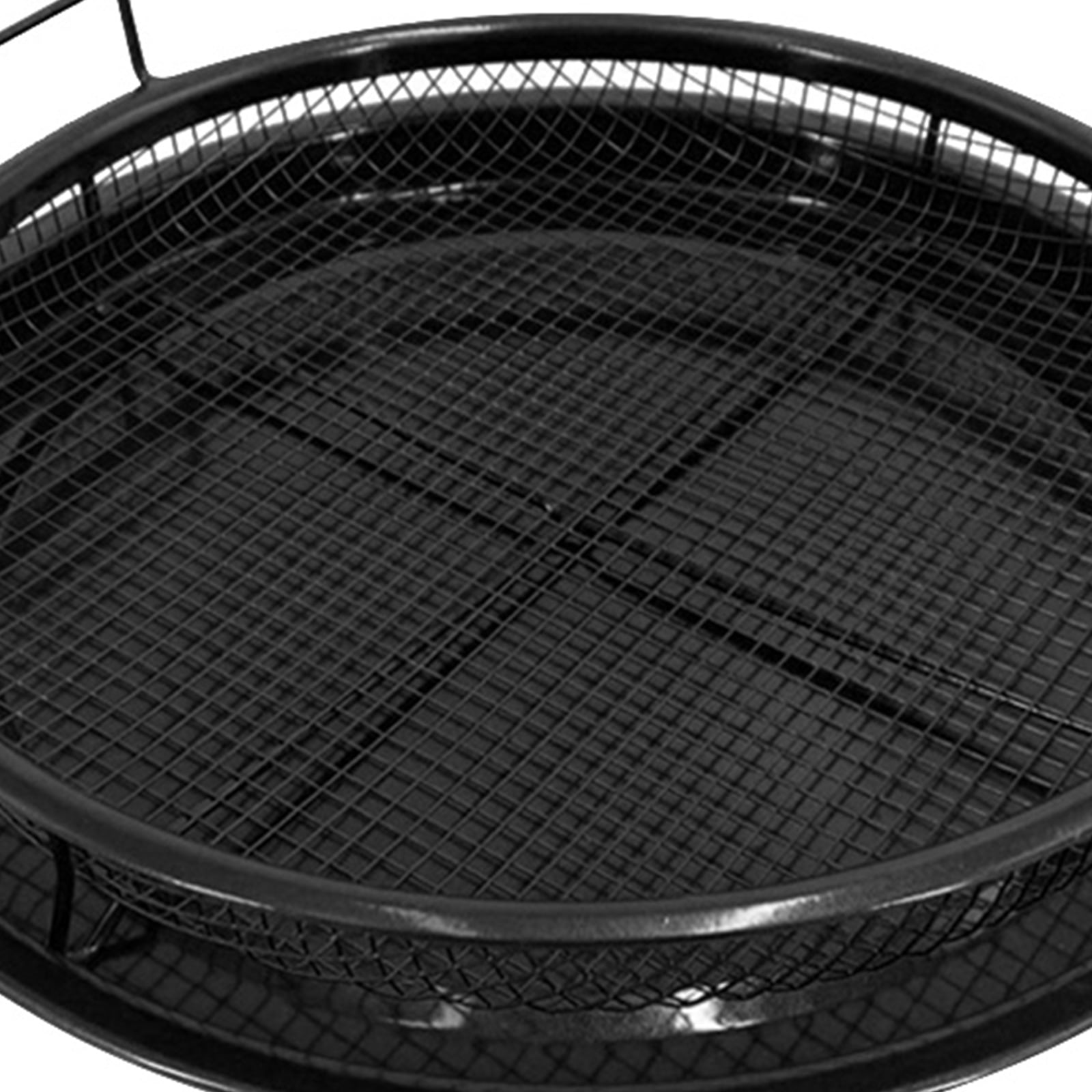 Microwave Baking Tray BBQ Baskets Tools Air Fryer Accessories (Black