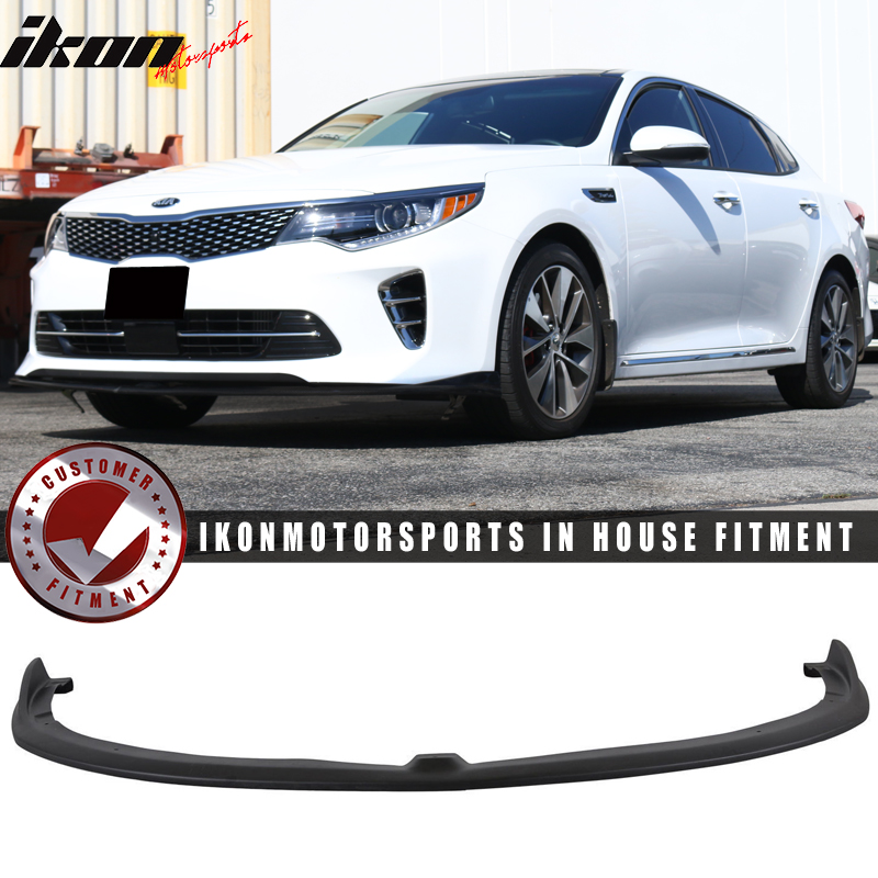 Fits 16 Kia Optima Front Bumper Lip Spoiler CS Style Polyurethane
