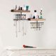 thumbnail image 4 of Hanging Wall Mounted Jewelry Organizer with Rustic Wood Jewelry Holder Display for Necklaces Br, 4 of 5