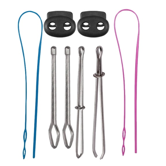 PBPBOX 1Set Drawstring Threader Tool for Home Use Stainless Steel Plastic Threading