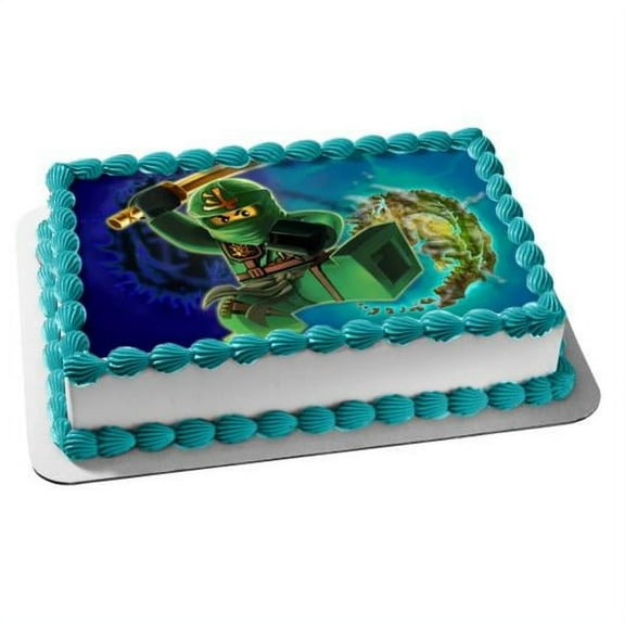 Ninjago Image Photo Cake Topper Sheet Personalized Custom Customized Birthday Party - 1/4 Sheet ABPID00199