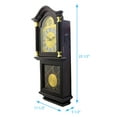 thumbnail image 5 of Bedford Clock Collection 26" Antique Mahogany Cherry Oak Chiming Wall Clock with Roman Numerals, 5 of 6