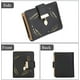 thumbnail image 2 of Cartera para Mujer, Monedero pequeño para Mujer, Cuero Plegable con Tarjetero, CashID, Monedero con Cremallera, Bolsas de Dinero con Cremallera Regalos para Mujer, niña - Negro, 2 of 5