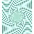 thumbnail image 3 of Stripes Duvet Cover Set, Twisting Striped Pattern of Whirlpool Design Rays Monochromatic Effect, Decorative 2 Piece Bedding Set with 1 Pillow Shams, Twin Size, Mint Green and Seafoam, by Ambesonne, 3 of 3