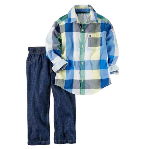 carters pull on denim pants