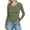 Army Green, variant on Women's Long Sleeve Shirts Ribbed Slim Tops Stretch Layering Crew Neck Undershirt Casual Basic Tee Blouse
