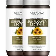 Pure Liquid Sunflower Lecithin by Velona - 64 Fl Oz | Food Grade | Unbleached | Emulsifier, Stabilizer, Softener, Smoother, Wetting Agent | Use Today - Enjoy Results