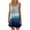 Blue formal dresses for women, variant on Usmixi Formal Dresses for Women Beach Casual Loose Flowy Swing Tunic Strap Tank Mini Sundress Round Neck Sleeveless Tie-Dye Print Summer Short Dress Dark Blue XXL