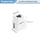 thumbnail image 2 of Paquete de 5 Acopladores RJ45 Cat 6, Adaptador Conector de Red para Cable Cat6, Blanco, 2 of 6