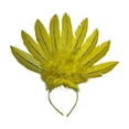 thumbnail image 4 of Tocado de plumas Salvador accesorios para la cabeza diademas para adultos y niños amarillo, 4 of 10