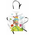thumbnail image 1 of Donkey Apron, Donkey Loaded with Baggages Standing on a Green Hill Spring Season Nature, Unisex Kitchen Bib with Adjustable Neck for Cooking Gardening, Adult Size, Multicolor, by Ambesonne, 1 of 4