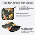 thumbnail image 3 of Yayeee Oven Mitts and Pot Holder Set of 2 Heat Resistant Kitchen Gloves Baking Hot Pad, Fish Pattern, 3 of 5
