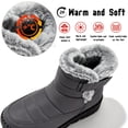 thumbnail image 3 of BERANMEY Womens Waterproof Snow Boots Mid-Calf Fleece Lined Winter Boots for Women with Anti-Slip Sole Lightweight & Warm Outdoor Shoes, 3 of 9