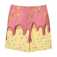 thumbnail image 4 of Angala Toddler Boys Shorts Ice Cream Print Elastic Waist Shorts Summer Cute Handsome Comfortable Outdoor Play Wear Kids Shorts Size 9-10 Years Pink, 4 of 4