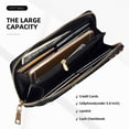 thumbnail image 5 of Leather Thin Slim Wallets for Women Men - cool Dinosaur Clutch Card Wallet for Women Men with Zipper, 5 of 7