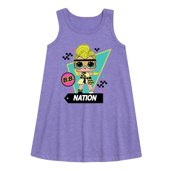 LOL Surprise! Dolls - Cotton Candy - Toddler & Youth Girls A-line Dress