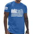 thumbnail image 2 of Dyegold Men's American Flag Patriotic T-Shirts USA 4th of July 3D Print Summer Casual Loose Short Sleeve Shirts Tops for Men, 2 of 4