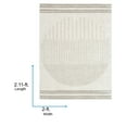 thumbnail image 3 of Livabliss Washable Rugs for Living Room, 2x3 Fossay Shag Global Light Beige Area Rug, Bedroom Dining Room Home Decor Stain Resistant Carpet (2' x 2'11"), 3 of 7