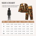 thumbnail image 4 of Balery Vintage Cloud Mushroom Conjunto de Pijama con Estampado para Mujer, Conjunto de Dos Piezas con Manga Larga, Ropa de Dormir Suave con Bolsillos, Pijamas Cómodos-Small, 4 of 7