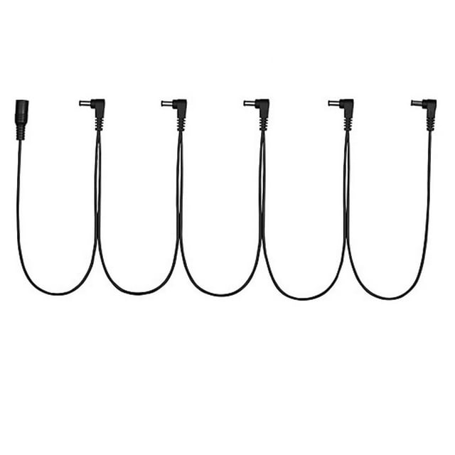 HQRP 5 RightAngle Daisy Chain Cable Multi Plug Cord Electric Guitar