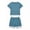 Z03-Blue, variant on Boys Summer Outfits 2PCS Sets Color Block T Shirt & Shorts Boys Short Sets Kids Summer Clothing Sets,Brown,8-9 Years