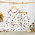 thumbnail image 2 of Futezty Girls Summer Outfits, 4th of July Baby Girl Outfits Toddler Kids Boys Girls 4th Of July Letters Sleeveless Independence Day T Shirt Tops Baseball Prints Shorts Pants 2pcs Outfits Set, 2 of 9