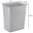 thumbnail image 4 of Sterilite 12.9L Weave Wastebasket-Grey, 4 of 5