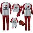 thumbnail image 4 of Nmnitkp Christmas Pajamas for Family Add Festive Atmosphere Family Christmas Pajamas Matching Sets PJ's Sleepwear Printed Top and Plaid Pants with Pockets Family Christmas Pajamas Matching Sets, 4 of 4