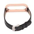 thumbnail image 3 of Leather Watch Strap Leather Wrist Watch Band Quick Release Leather Watch Bands Bamboo Pattern Watch Straps Wrist Smartwatch Strap Replacement For  Mi Band 6 5 NFC, 3 of 8