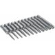 thumbnail image 1 of Puntas de destornillador magnético Torx de acero, 12 Uds. (6,35mm), casquillo hexagonal de 50mm, 1 of 5