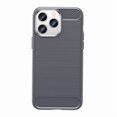 thumbnail image 1 of PANDACO Grey Brushed Metal Case for iPhone 14 Pro, 1 of 4