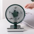 thumbnail image 2 of Amdohai Summer Shake Head Fan Digital Display Reminder USB Convenient Charging Ultra Silent Mini Desktop Fan, 2 of 8