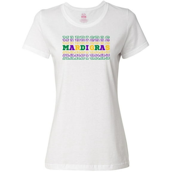 Inktastic Mardi Gras Mirror Words Women's T-Shirt