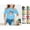 Blue, variant on RTKFRFLM Kids Girls Trendy Short Sleeve T-Shirt Everyday Casual Crewneck Base Layer Knit Tee Top School Wear for Size 4-16