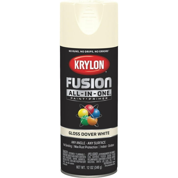 Krylon Fusion All-in-One Dover White Gloss 12 oz Spray Paint