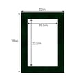 thumbnail image 3 of Treeline Suede Acid Free 22x28 Picture Frame Mats with White Core Bevel Cut for 18x24 Pictures -, 3 of 4
